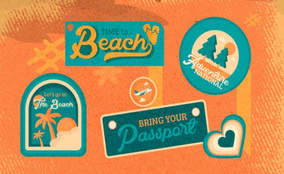 Radial Vintage Font PNG with transparent background - Preview 5