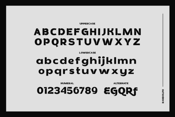 Randolph Font PNG with transparent background - Preview 1