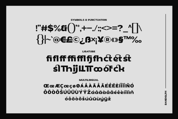 Randolph Font PNG with transparent background - Preview 2