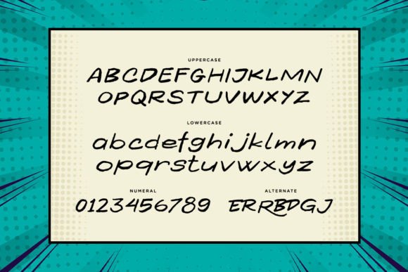 Raymore Font PNG with transparent background - Preview 1