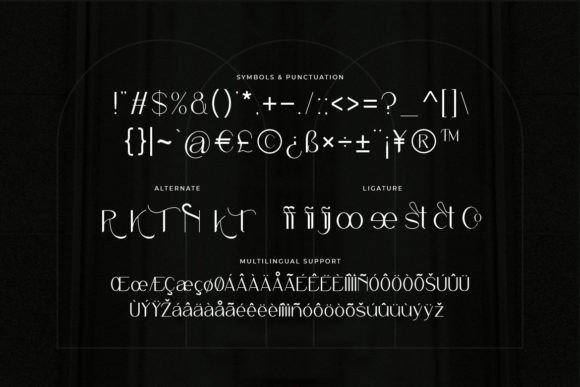 Reaste Elegant Font PNG with transparent background - Preview 2
