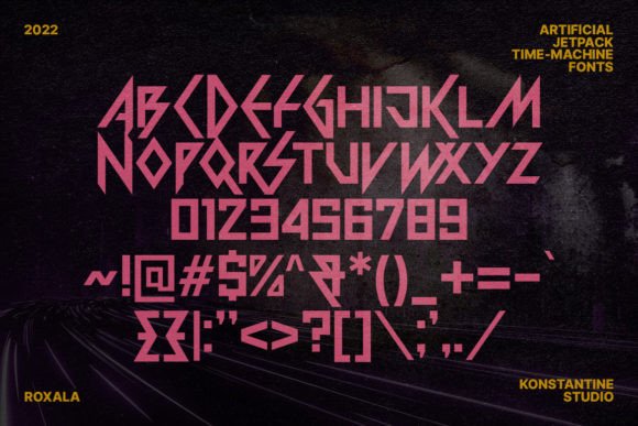 Roxala Font PNG with transparent background - Preview 2