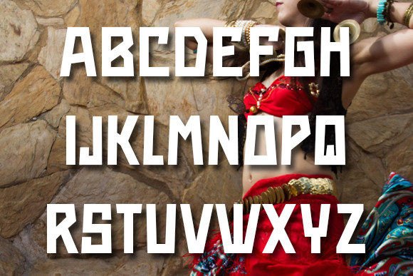 Rumba Font PNG with transparent background - Preview 1