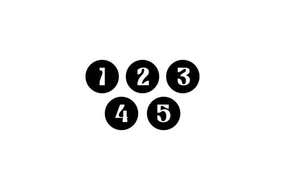 Numbers 1 - 5 SVG Cut file by Creative Fabrica Crafts · Creative 
