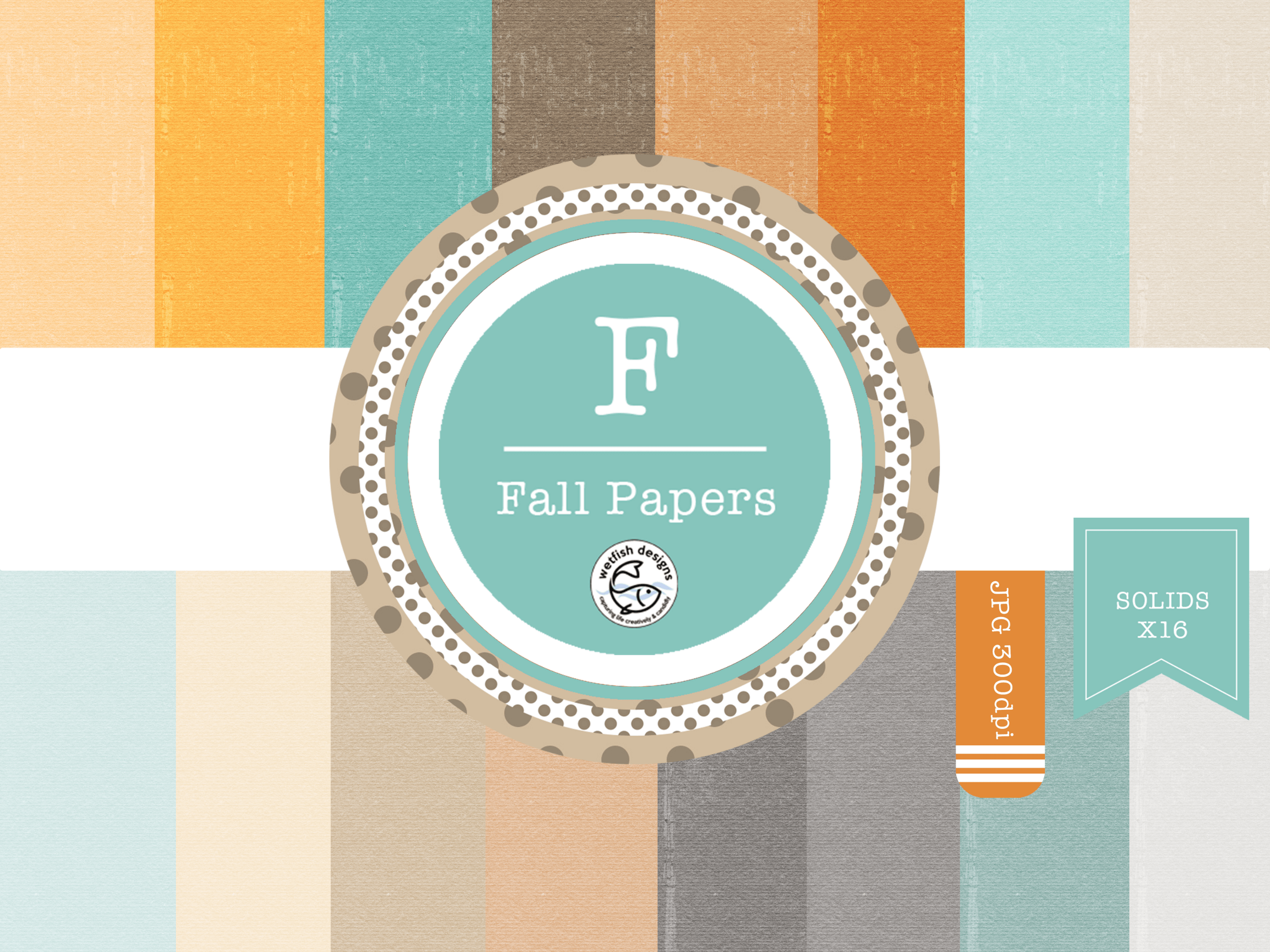 Autumn Digital Scrapbooking Solid Paper