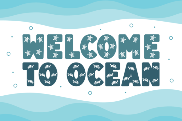 Baby Turtle Font PNG with transparent background - Preview 1