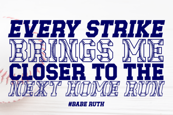 Baseball Club Font - Preview 1