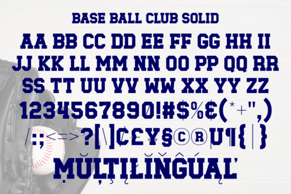 Baseball Club Font - Preview 5