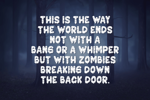 Cake Zombie Font - Preview 1