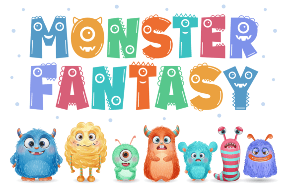 Chucky Monster Font PNG with transparent background - Preview 1