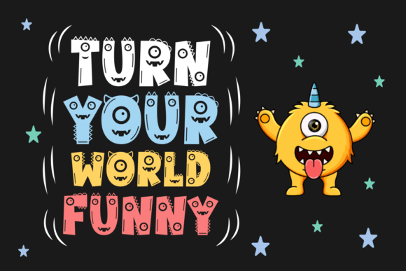 Chucky Monster Font PNG with transparent background - Preview 3