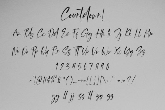 Countdown Font - Preview 3
