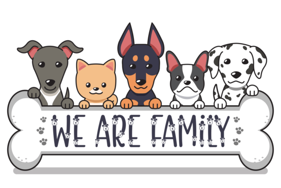 Cutes Doggy Font PNG with transparent background - Preview 3