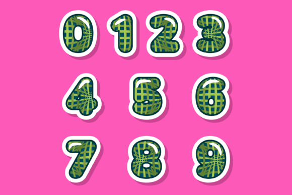 Fiber Mesh Font PNG with transparent background - Preview 2
