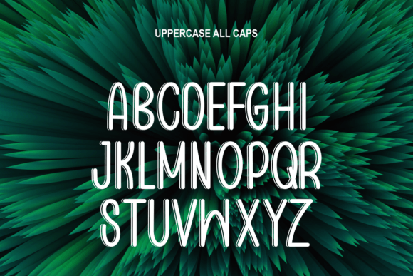 Gussblom Shadow Font PNG with transparent background - Preview 2