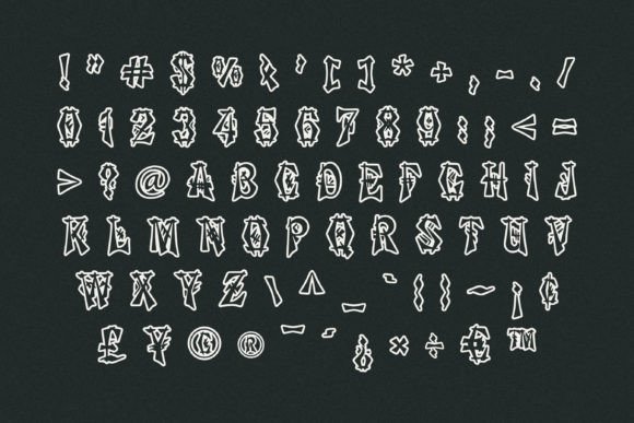 Hibachi Font PNG with transparent background - Preview 1