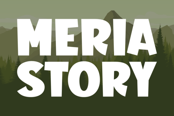 Meria Story Display Font By Eightde