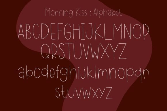 Morning Kiss Font PNG with transparent background - Preview 2