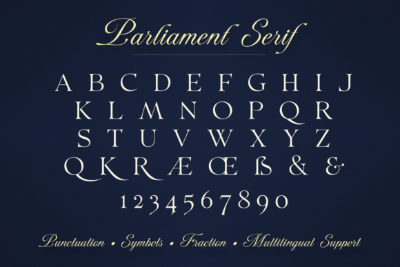 Parliament Font PNG with transparent background - Preview 4