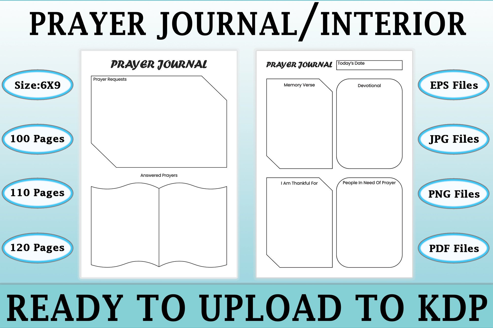 Prayer Journal| KDP Interior Graphic by KDP Store · Creative Fabrica