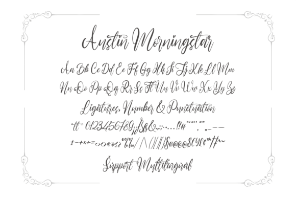 Austin Morningstar Font - Preview 6