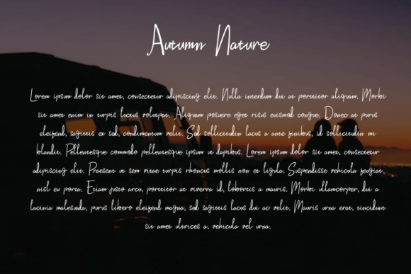 Autumn Nature Font - Preview 5