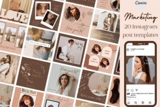 Boho Fashion Instagram Post Templates Graphic by EvaTemplates ...