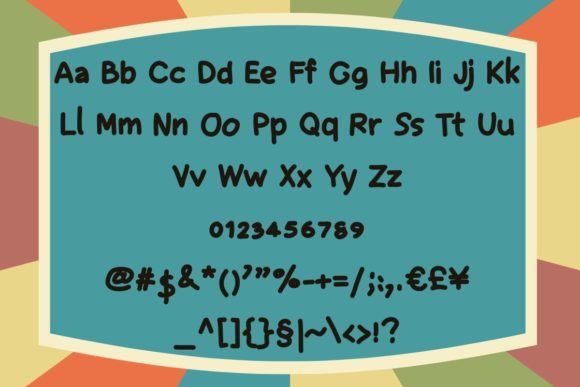 Football Lace Font PNG with transparent background - Preview 1