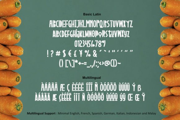 Fresh Carrot Font - Preview 1