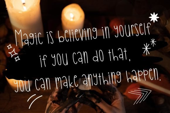 Magician Font PNG with transparent background - Preview 1