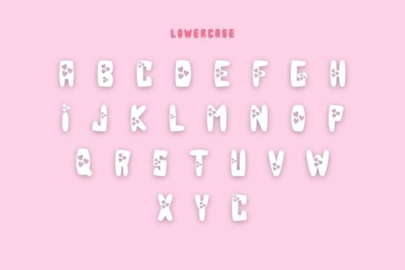 Many Heart Font PNG with transparent background - Preview 2