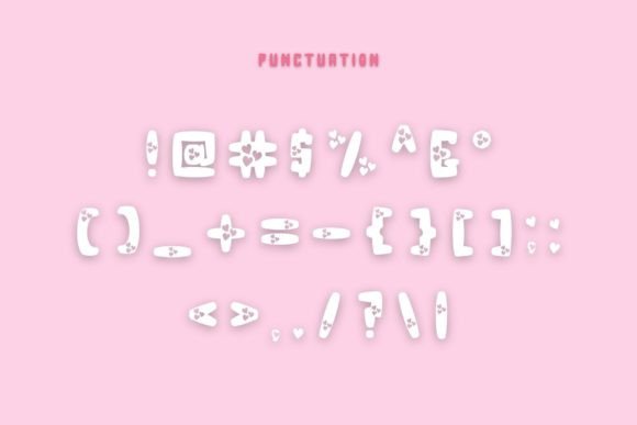 Many Heart Font PNG with transparent background - Preview 4