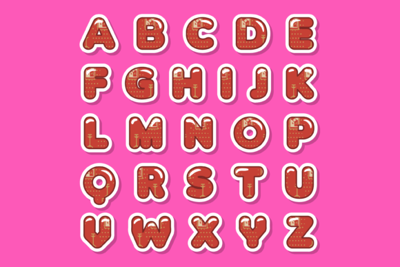 Peruvian Art Font PNG with transparent background - Preview 1