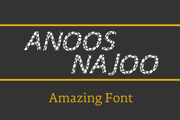 Anoos Najoo Font - Preview 1