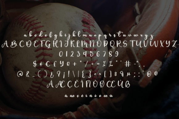 Baseball Font - Preview 6