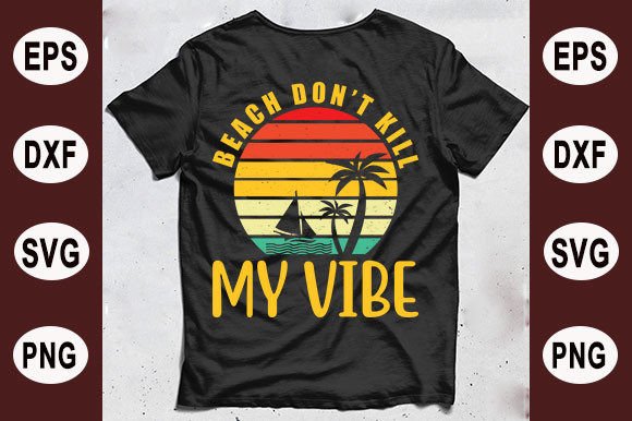 Beach Don’t Kill My Vibe Grafik T-shirt Designs Von Digital Art Gallery