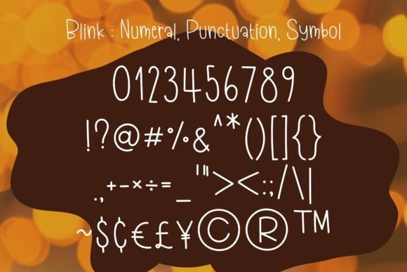 Blink Font - Preview 3