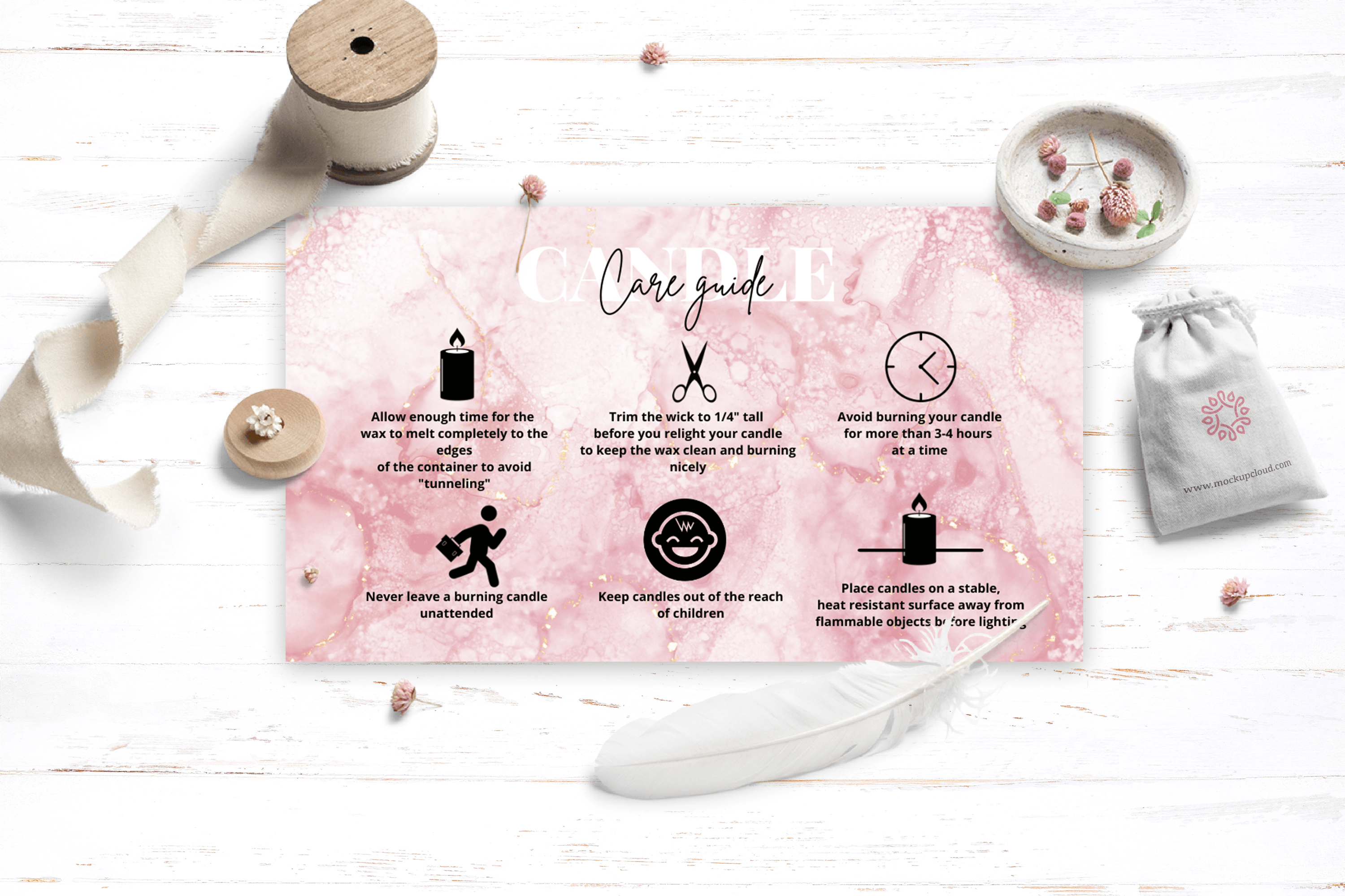 Candle Care Canva Template
