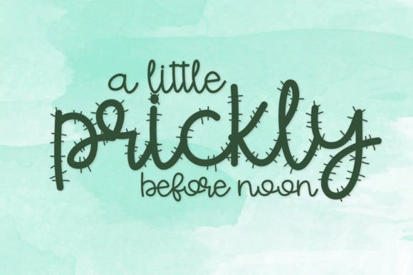 Fancactus Font PNG with transparent background - Preview 3