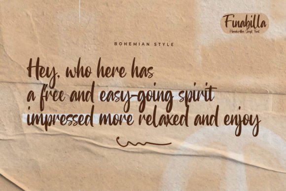 Finabilla Font - Preview 3