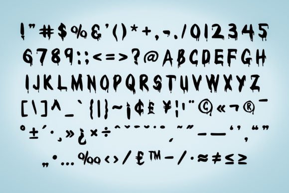 Fright Night Font - Preview 1