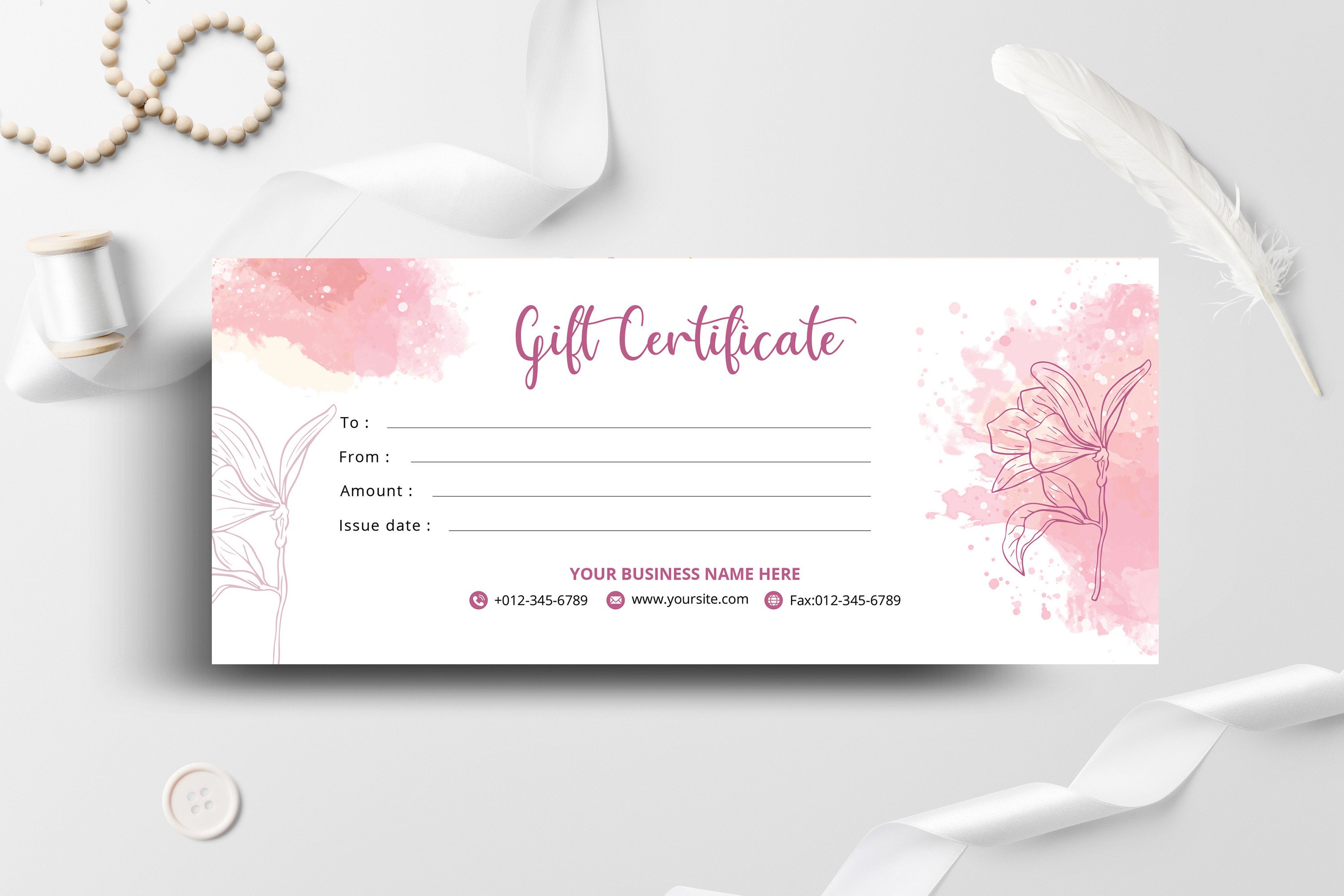 Gift Certificate Template