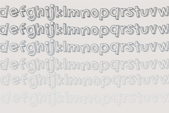 Hangman 3d Font - Preview 4