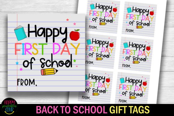 Happy First Day of School Gift Tags