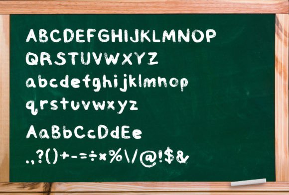 Kids Chalkboard Font - Preview 1