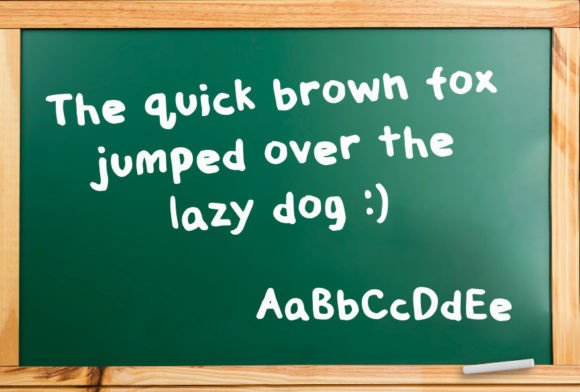 Kids Whiteboard Font PNG with transparent background - Preview 3