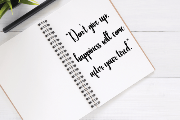 Morning Story Font PNG with transparent background - Preview 5