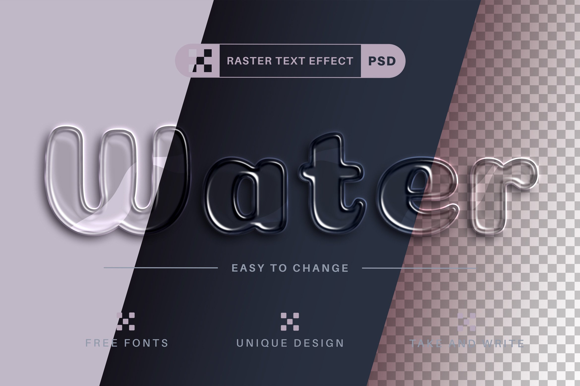 PSD Water - Editable Text Effect Graphic by rwgusev · Creative Fabrica