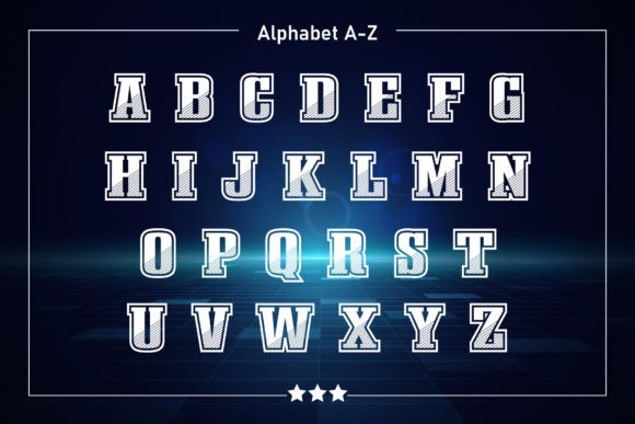 Racket Font PNG with transparent background - Preview 1