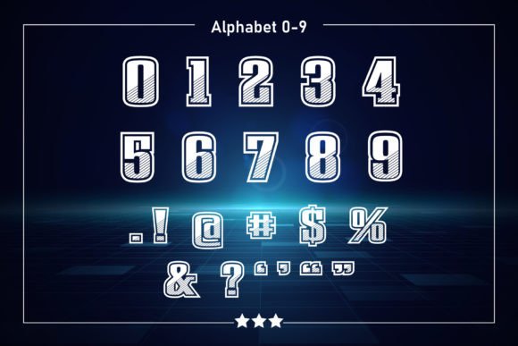 Racket Font PNG with transparent background - Preview 3